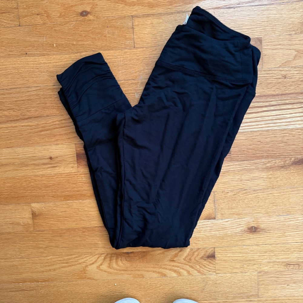 UGG Black Leggings Womens XS High Rise Stretch Ruched Ankle Athleisure